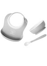 Baby Feeding Set, 3 pcs - Gray