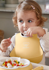 Feeding Bib Set, 2-pack - Powder yellow