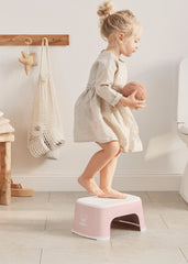 Step Stool - Powder pink/White