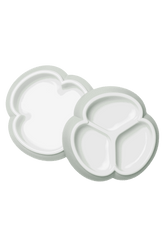 Baby Plate Set, 2-pack - Powder green