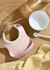 Baby Feeding Set, 3 pcs - Powder pink