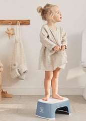 Step Stool - Deep blue/White