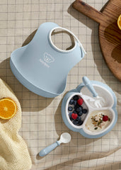 Mealtime set, 4 pcs - Powder blue