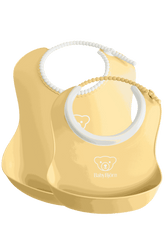 Feeding Bib Set, 2-pack - Powder yellow