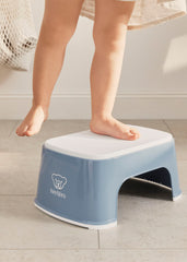 Step Stool - Deep blue/White