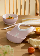 Baby Feeding Set, 3 pcs - Powder pink
