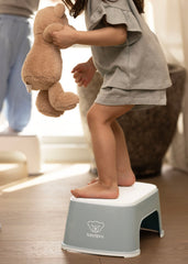 Step Stool - Gray/White