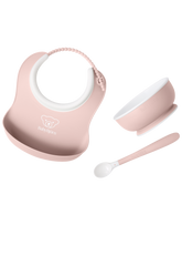 Baby Feeding Set, 3 pcs - Powder pink