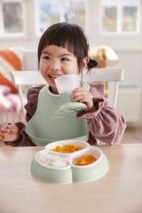 Baby Plate Set, 2-pack - Powder green