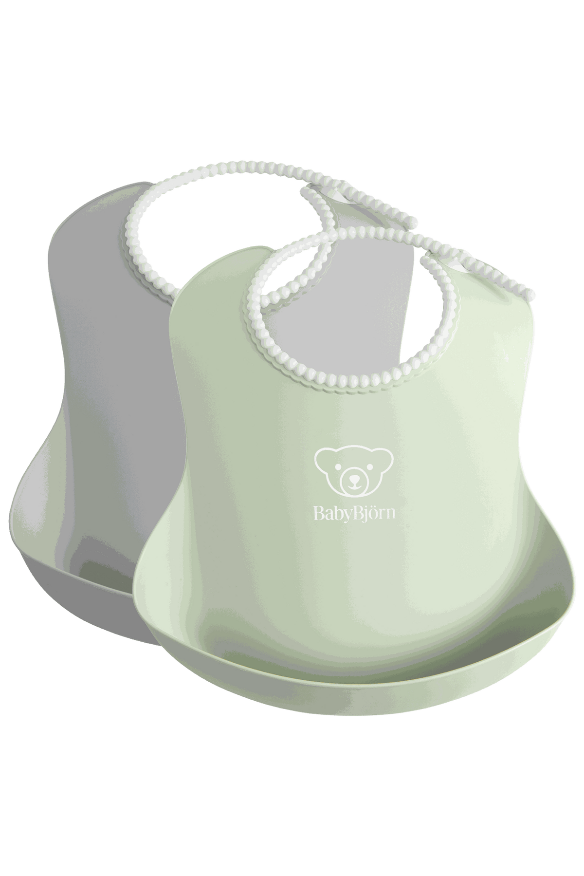 Baby Bib, 2-pack - Gray/Powder green
