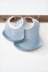 Feeding Bib Set, 2-pack - Powder blue