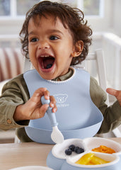 Mealtime set, 4 pcs - Powder blue