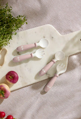 Baby Spoon and Fork, 4 pcs - Powder pink