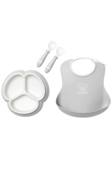 Mealtime set, 4 pcs - Gray