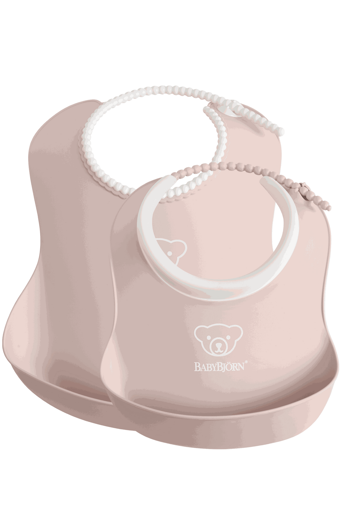 Feeding Bib Set, 2-pack - Powder pink