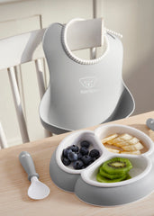 Mealtime set, 4 pcs - Gray