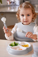 Mealtime set, 4 pcs - Gray