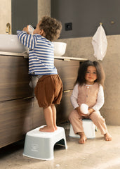 Step Stool - Gray/White