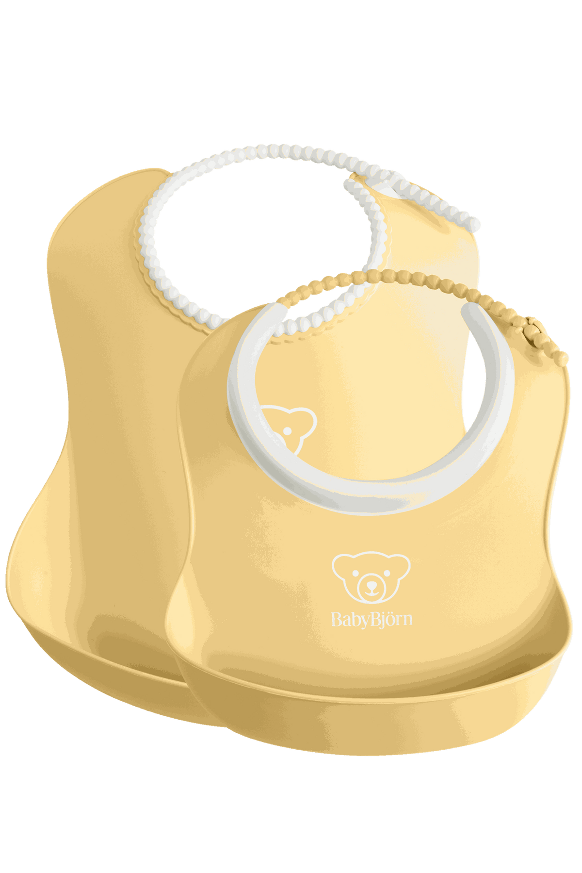 Feeding Bib Set, 2-pack - Powder yellow