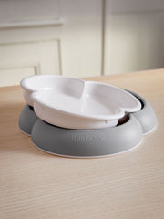 Baby Plate, Spoon and Fork, 2 sets - Gray