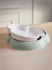 Baby Plate, Spoon and Fork, 2 sets - Powder green