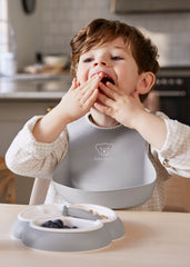 Mealtime set, 4 pcs - Gray