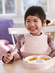 Feeding Bib Set, 2-pack - Powder pink