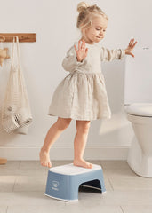 Step Stool - Deep blue/White